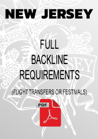 Full Backline Requirements (Flight transfers / festivals)